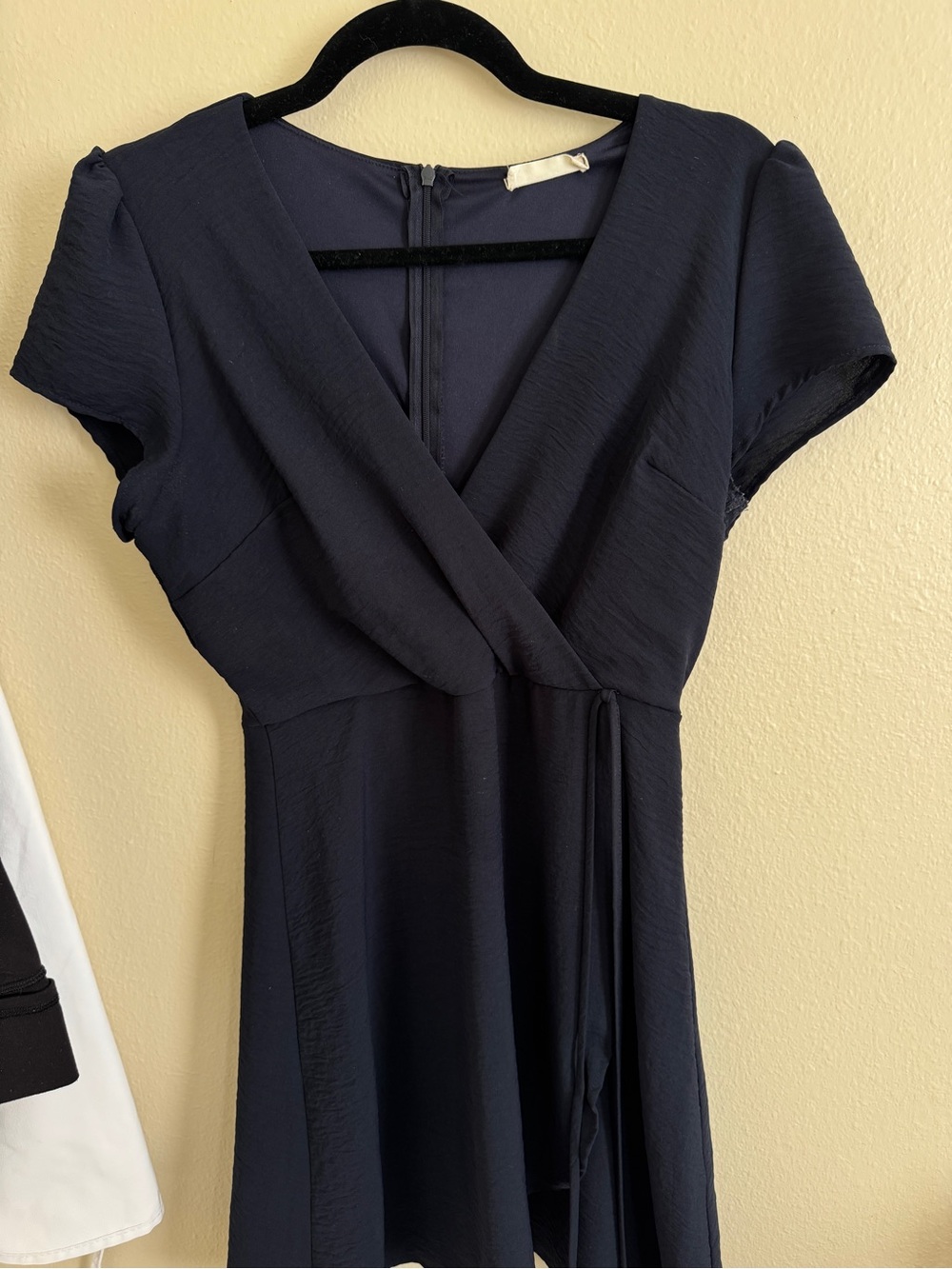 Alatr’d State Classic Navy Wrap Dress - Women's Elegant V-Neck